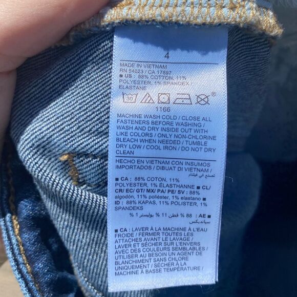 Old Navy High Rise OG Straight Dark Wash 4 secret smooth pockets - Picture 6 of 6